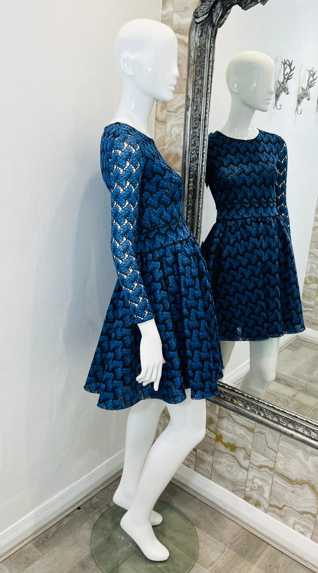 Maje Embroidered Lace Dress In Excellent Condition In London, GB