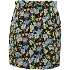 Mini gonna a tubino Maje con motivo floreale in viscosa multicolore