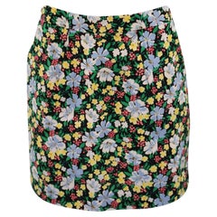 Mini gonna a tubino Maje con motivo floreale in viscosa multicolore
