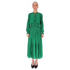 Vestido midi de satén fluido Maje