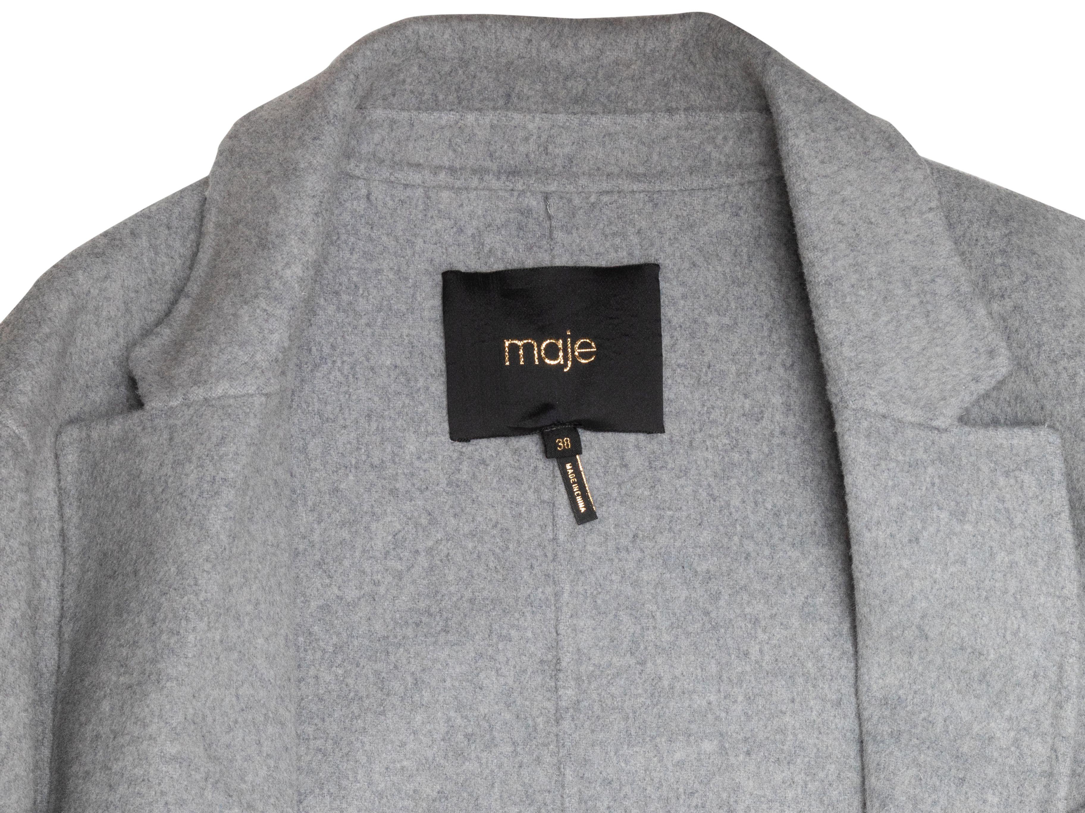 Maje Grey Wool Coat 2