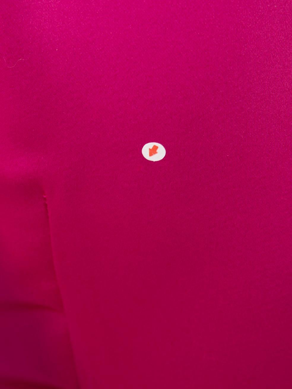 Maje Hot Pink Bubble Hem Mini Dress Size M For Sale 1