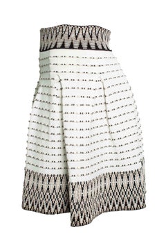 Maje, Falda jaquard Jiselle blanca