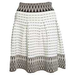 Maje, Falda jaquard Jiselle blanca