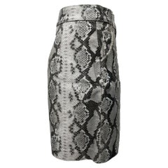 Maje Jupita Embossed Mini Skirt in Animal Print Goat Leather