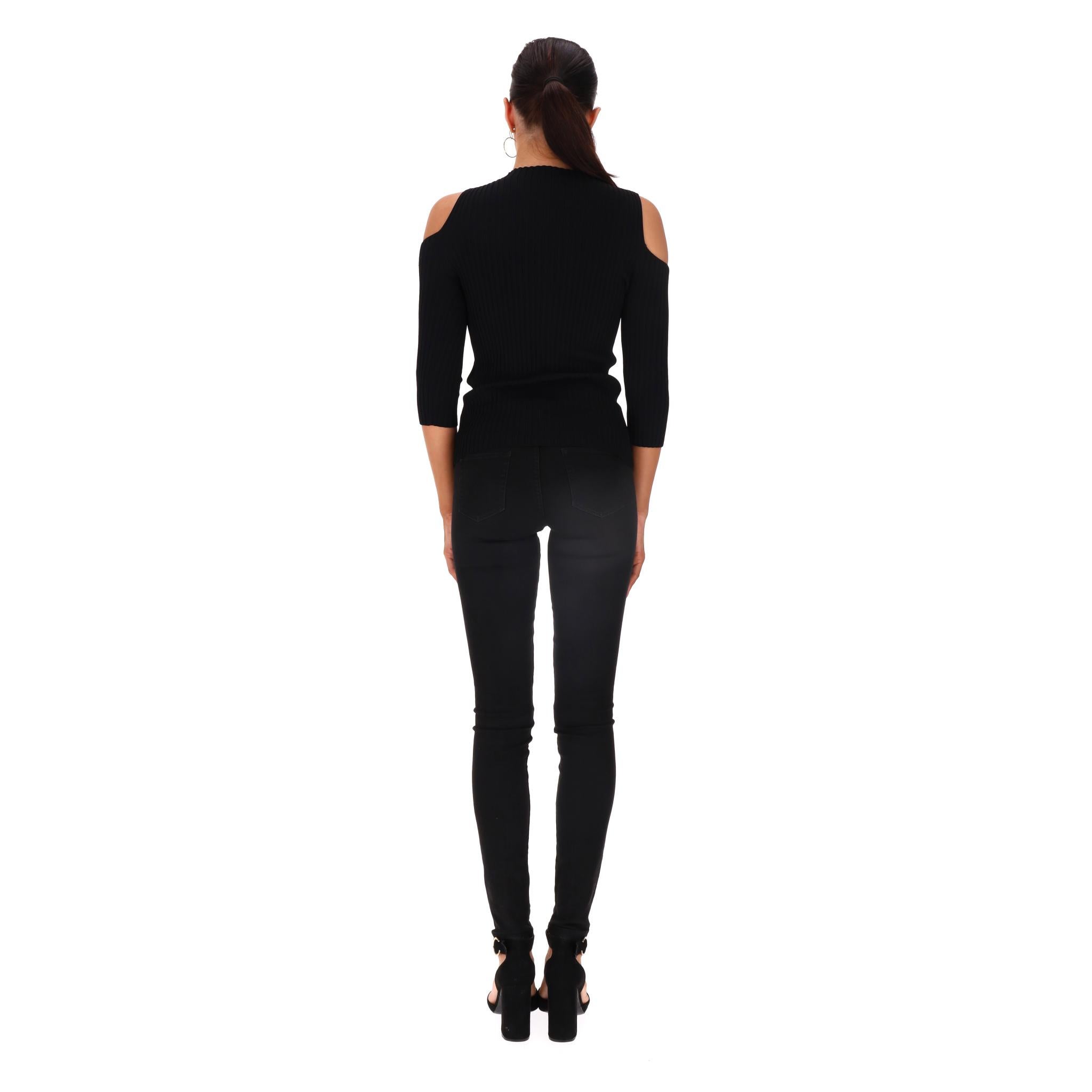 Maje Knitted Cold-Shoulder Top Excellent état - En vente à London, GB