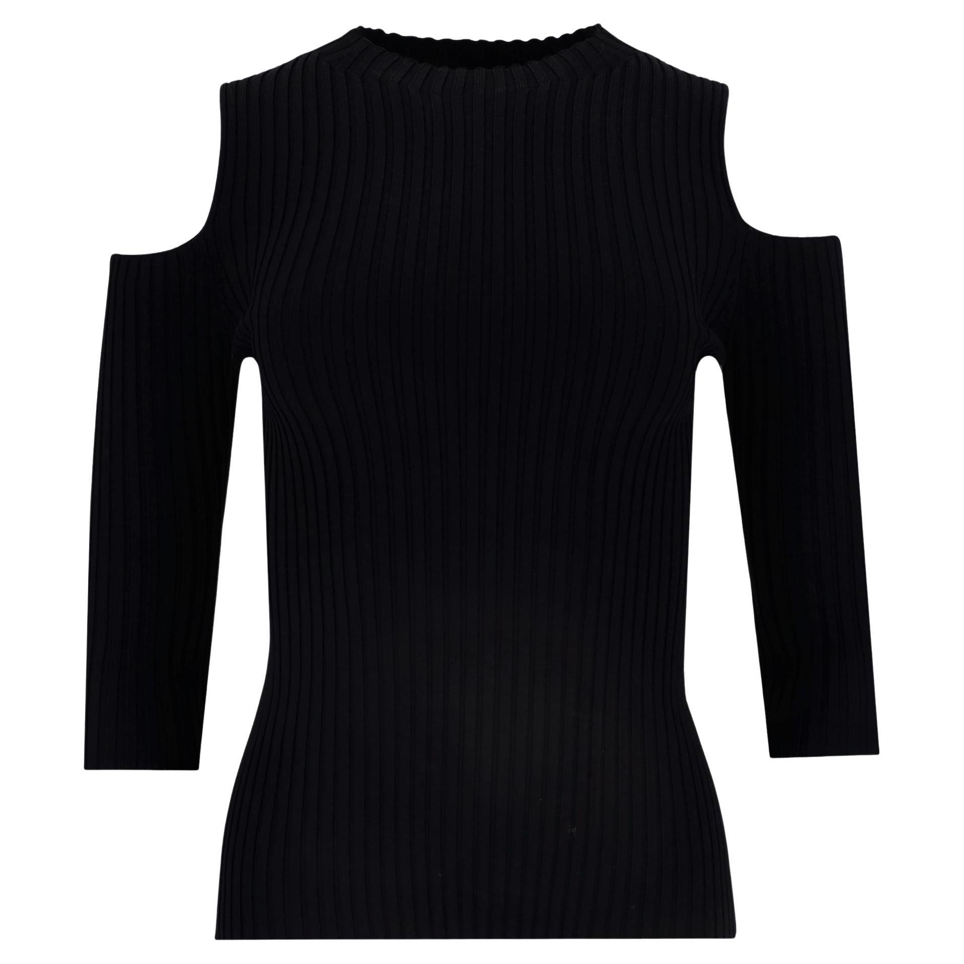 Maje Knitted Cold-Shoulder Top en vente