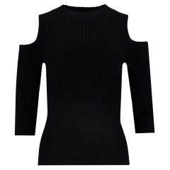 Maje Knitted Cold-Shoulder Top Maje Knitted Cold-Shoulder Top