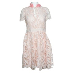 Maje, lace dress in pink