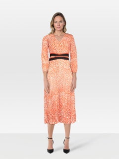 Maje Leopard Print Cut Out Kleid Größe S