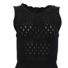 Maje Mini Dress in Black Cotton