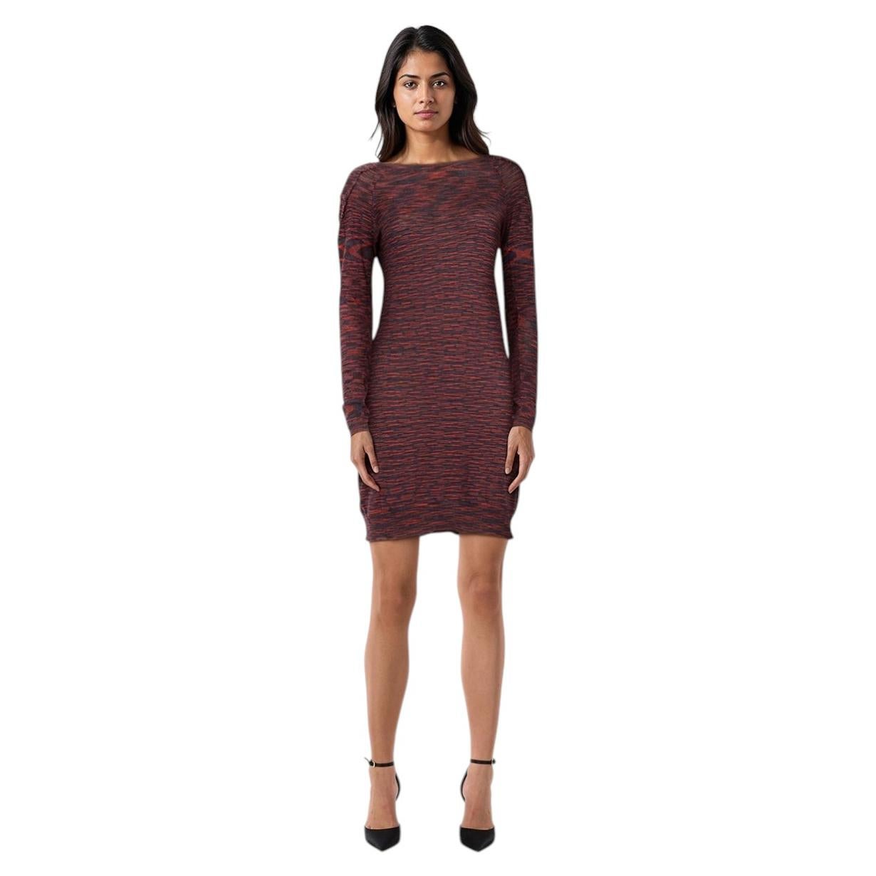 Maje Mini Knit Long Sleeve Dress Size M