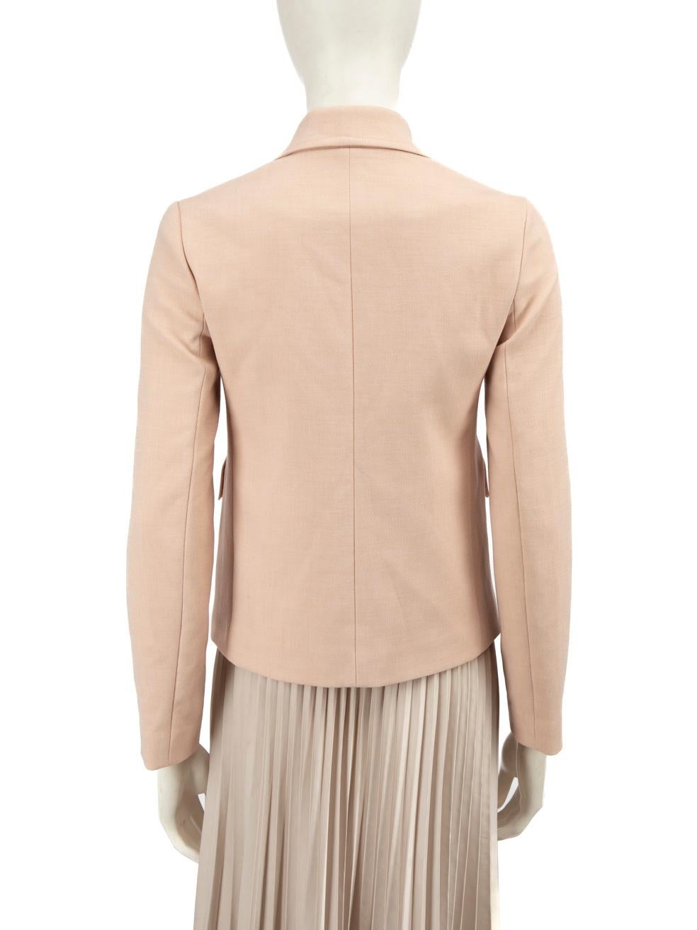 Blazer abotonado rosa Maje Talla S Beige en venta