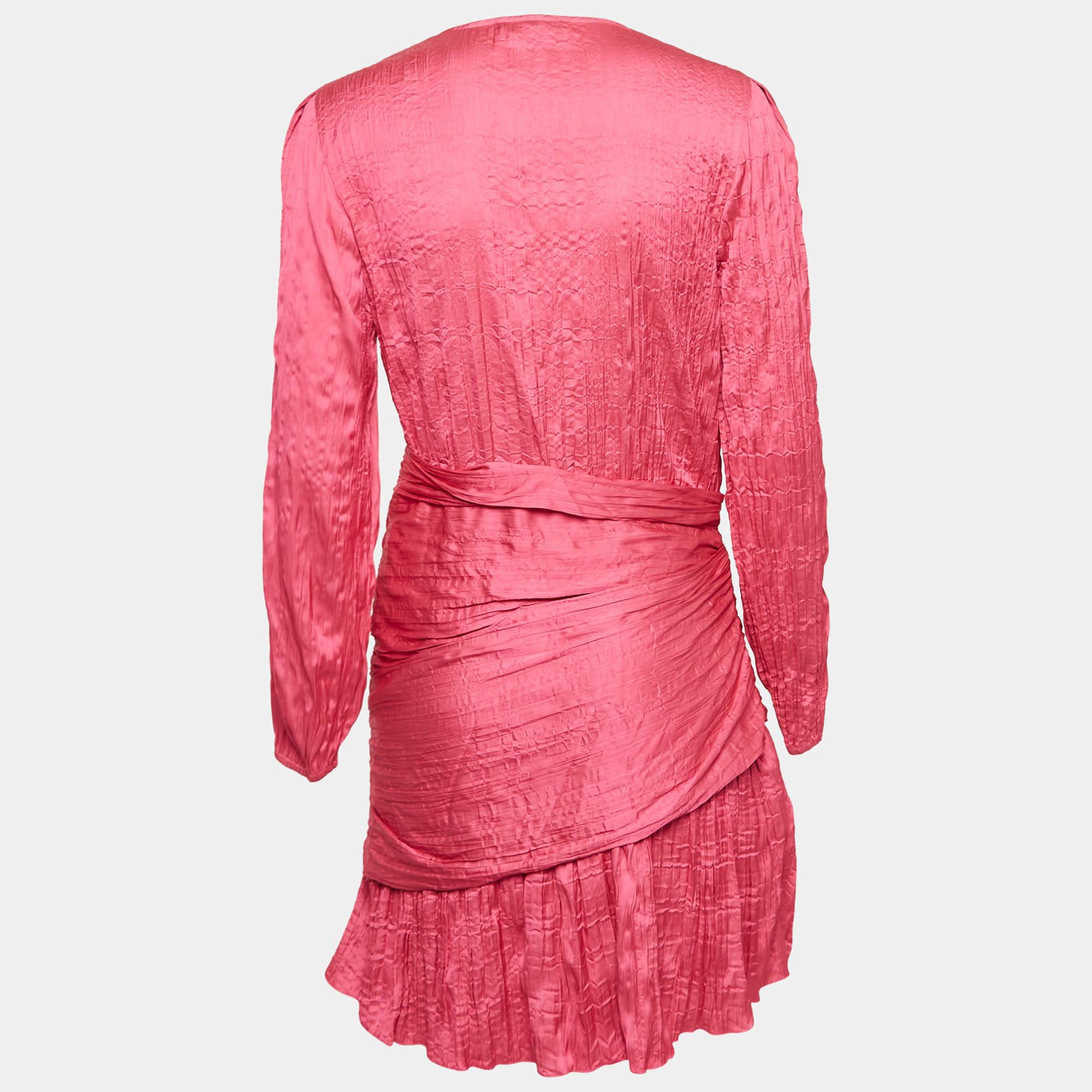This designer dress is a chic and stylish garment that exudes elegance and sophistication. With its sleek design flattering silhouette and high quality craftsmanship this dress is perfect for any special occasion or evening event ensuring you stand