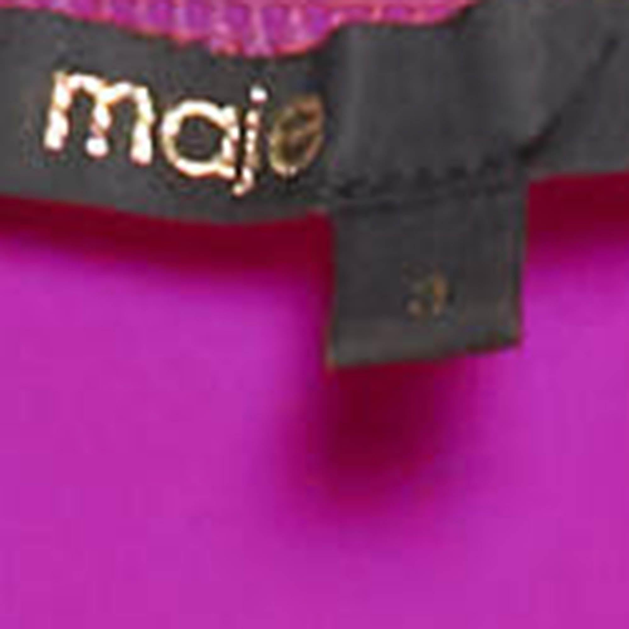Maje Body Tilio en jersey rose à col plongeant L Pour femmes en vente