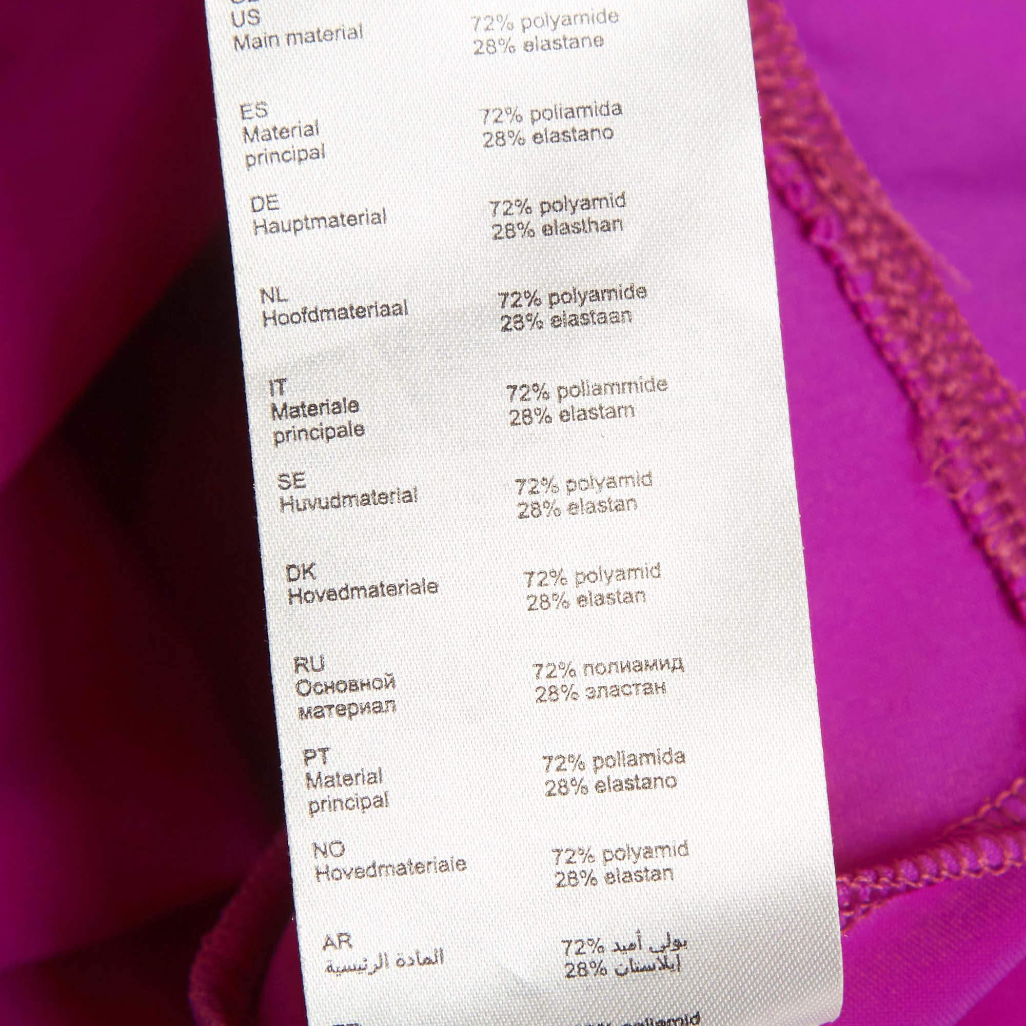Maje Body Tilio en jersey rose à col plongeant L en vente 3