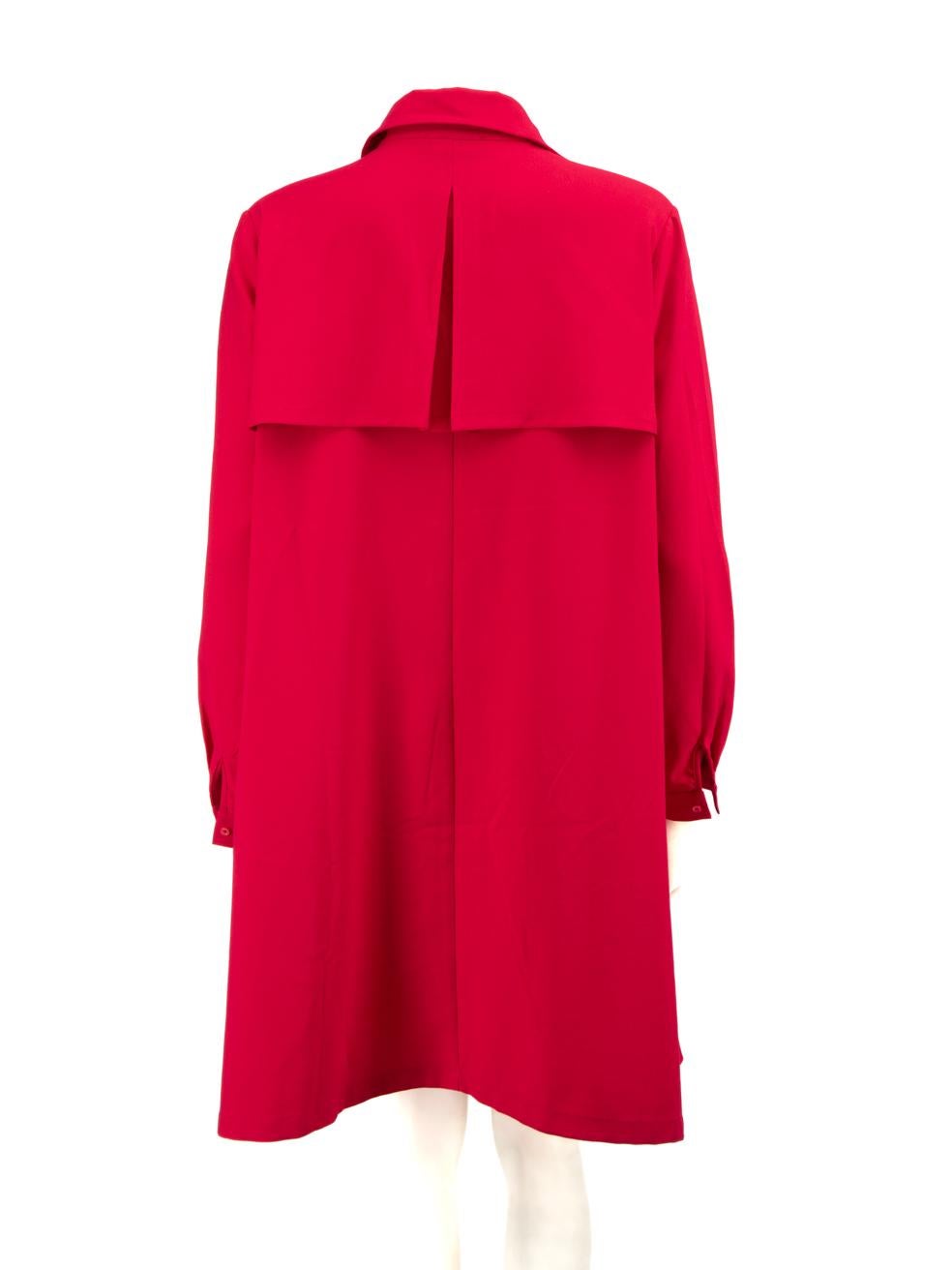Maje Pink Long Sleeve Shirt Dress Size S In Good Condition For Sale In London, GB