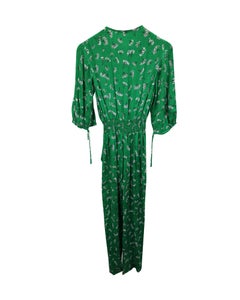 Tuta stampata Maje in viscosa verde