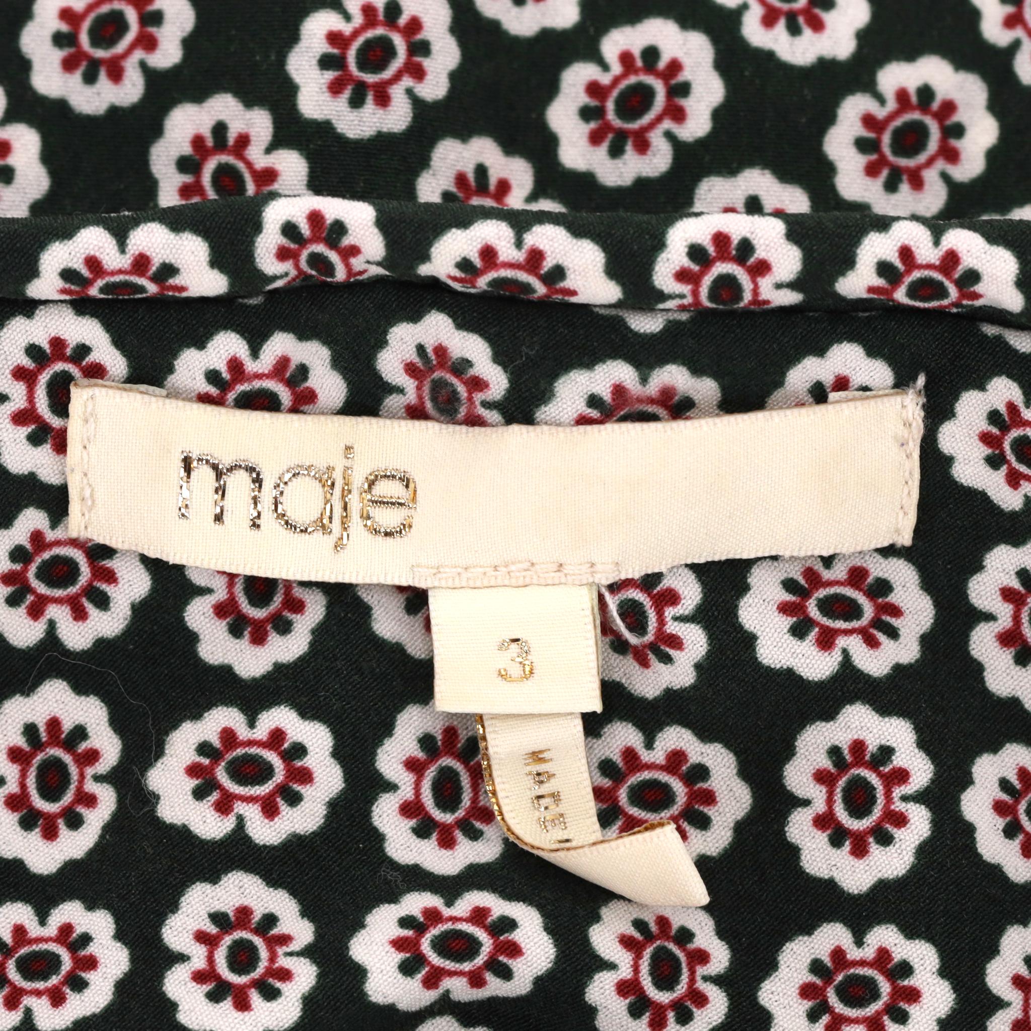 Maje - Robe plissée imprimée Pour femmes en vente