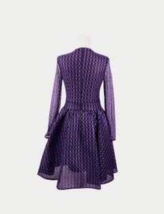 Vestito a maniche lunghe a fantasia viola di Maje - EU 38