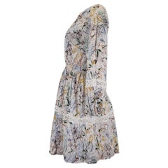 Miniabito Maje Rapsodia con stampa jungle in cotone multicolore