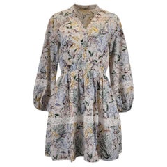 Miniabito Maje Rapsodia con stampa jungle in cotone multicolore