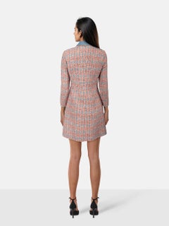 Maje Red & Blue Checkered Mini Dress Size S