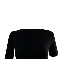Maje Riplita Midi Dress in Black Polyester