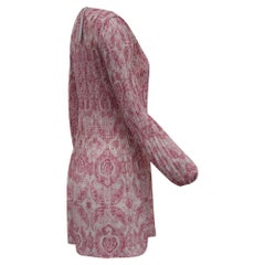 Maje Rockinal Printed Dress in Pink Polyester