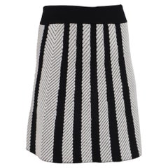 Maje Trapeze Mini Skirt in Black Polyamide