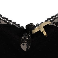 Maje Tribor Sheer Mesh Detail Top in Black Cotton