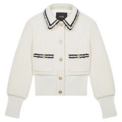 Maje Tweed Bomber Jacket