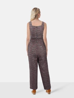 Maje Tweed Square Neck Jumpsuit Size S