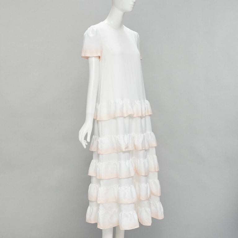 pink sun dress midi Cotton Blush Pink Floral Midi Sundress with Pockets Blush Pink / Small