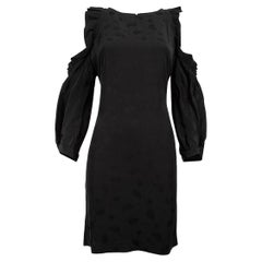 Maje Women
s Black Paisley Cold Shoulder Sleeved Dress