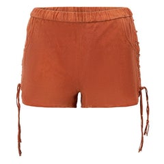 Maje Women
s Coral Suede Laced Accent Shorts