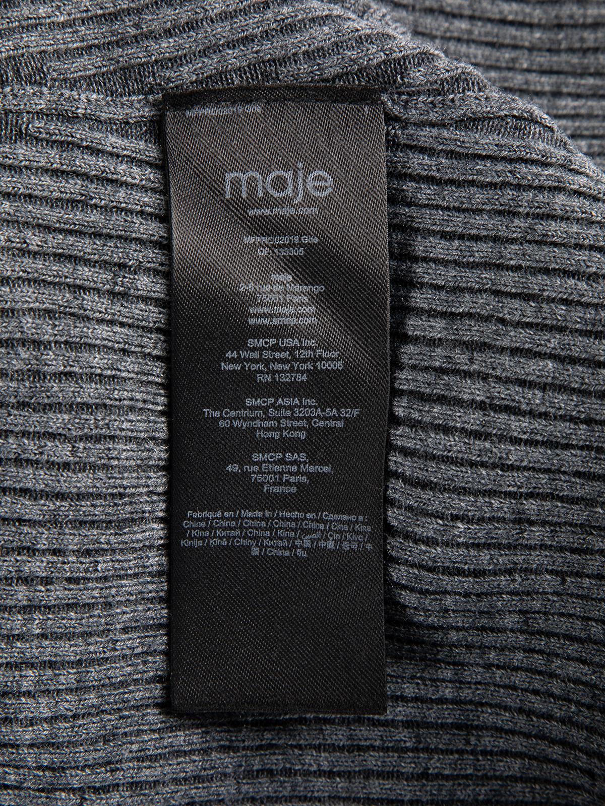 Maje Women's Long Sleeve Turtleneck Midi Dress 1