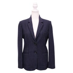Maje Wool Blend Striped Blazer Size FR 38