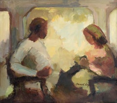 "Porch People" - Figurative Composition in Oil on Linen