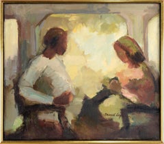 "Porch People" - Figurative Composition in Oil on Linen