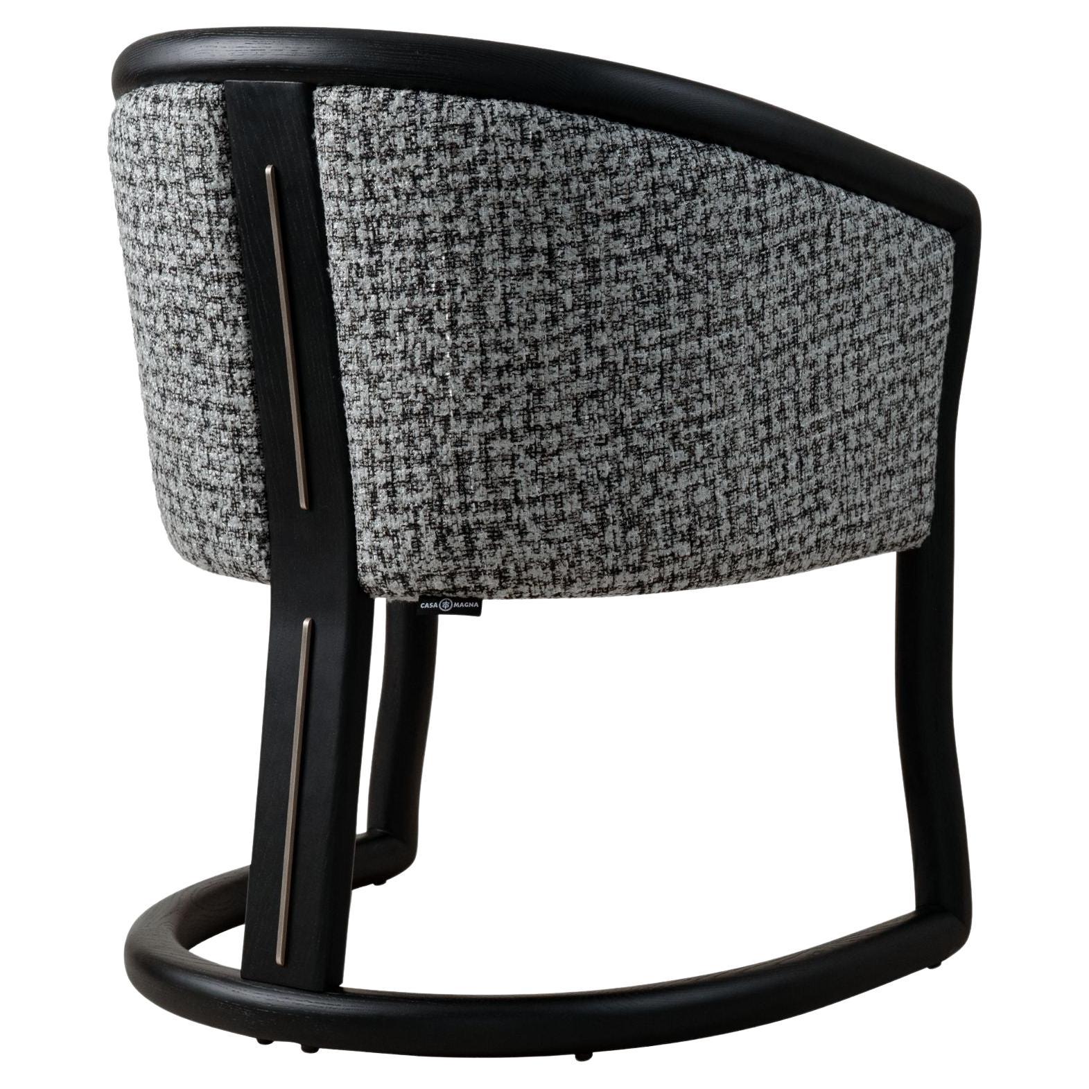 Silla de comedor MAJESTÉ, moderna y contemporánea de madera maciza