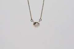 Diamond 0.50ct necklace in 14k whitegold