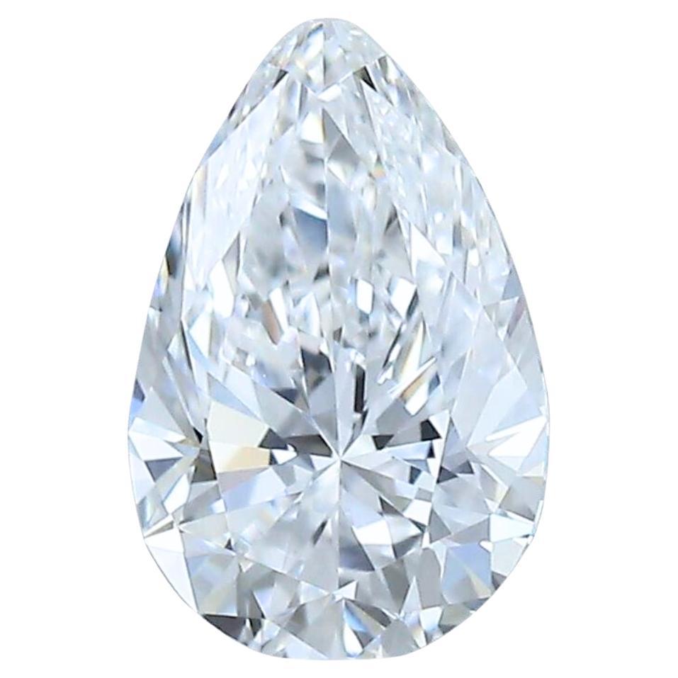 Majestic 0.50ct Ideal Cut Pear-Shaped Diamond - GIA Certified