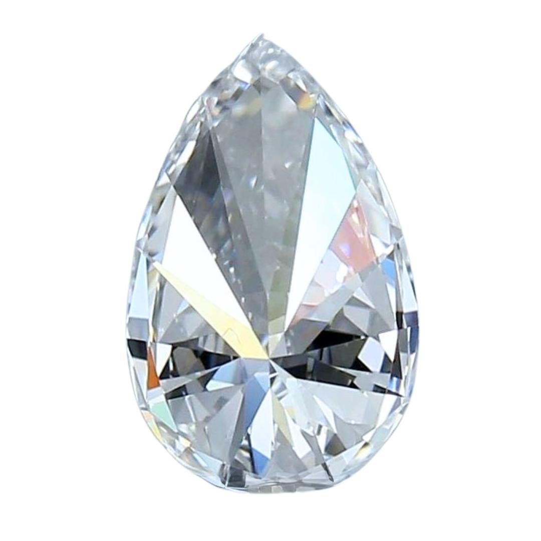 Women's Majestic 0.70ct Ideal Cut Pear-Shaped Diamond - GIA Certified For Sale