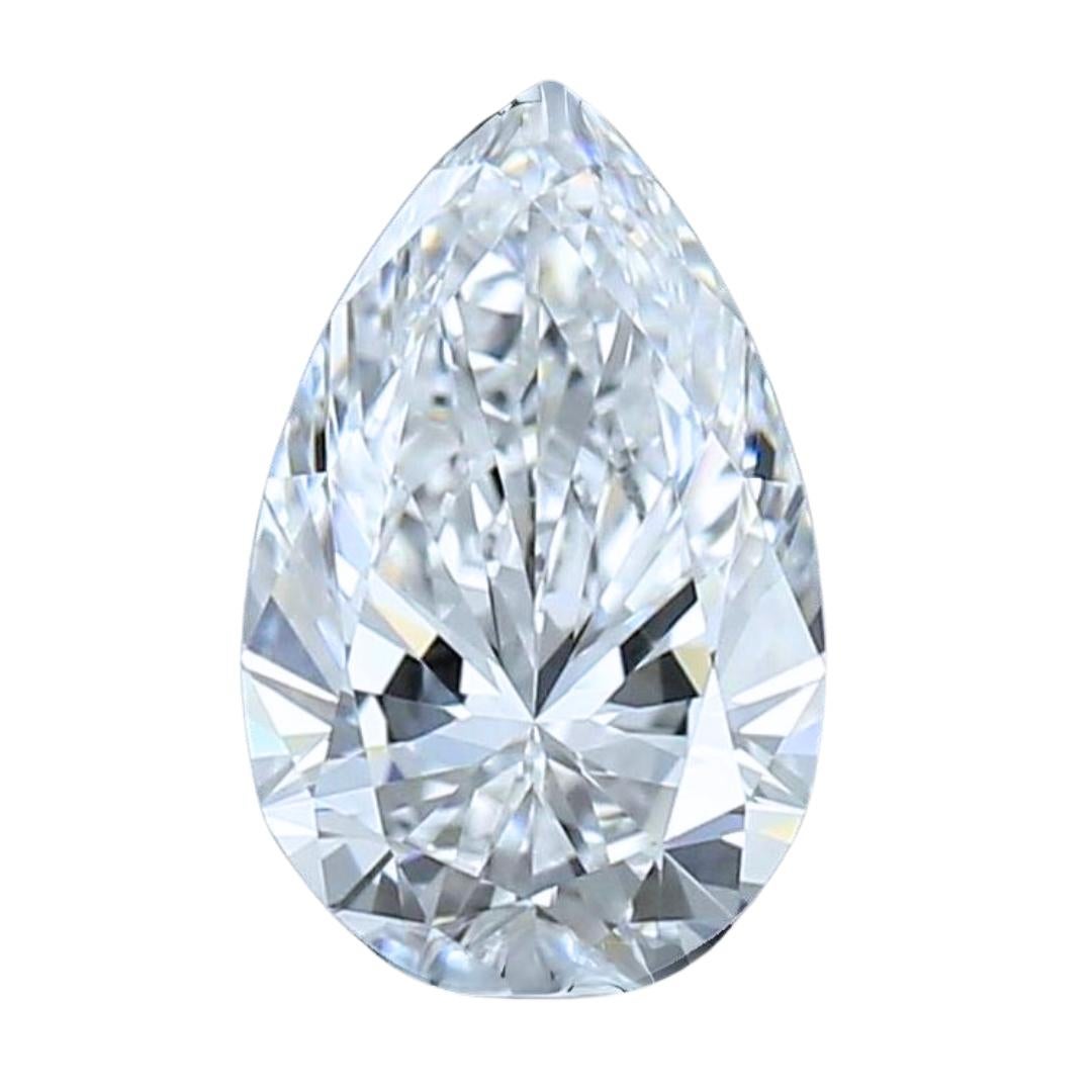 Majestueux diamant taille poire de 0,70 carat, certifié GIA en vente 2