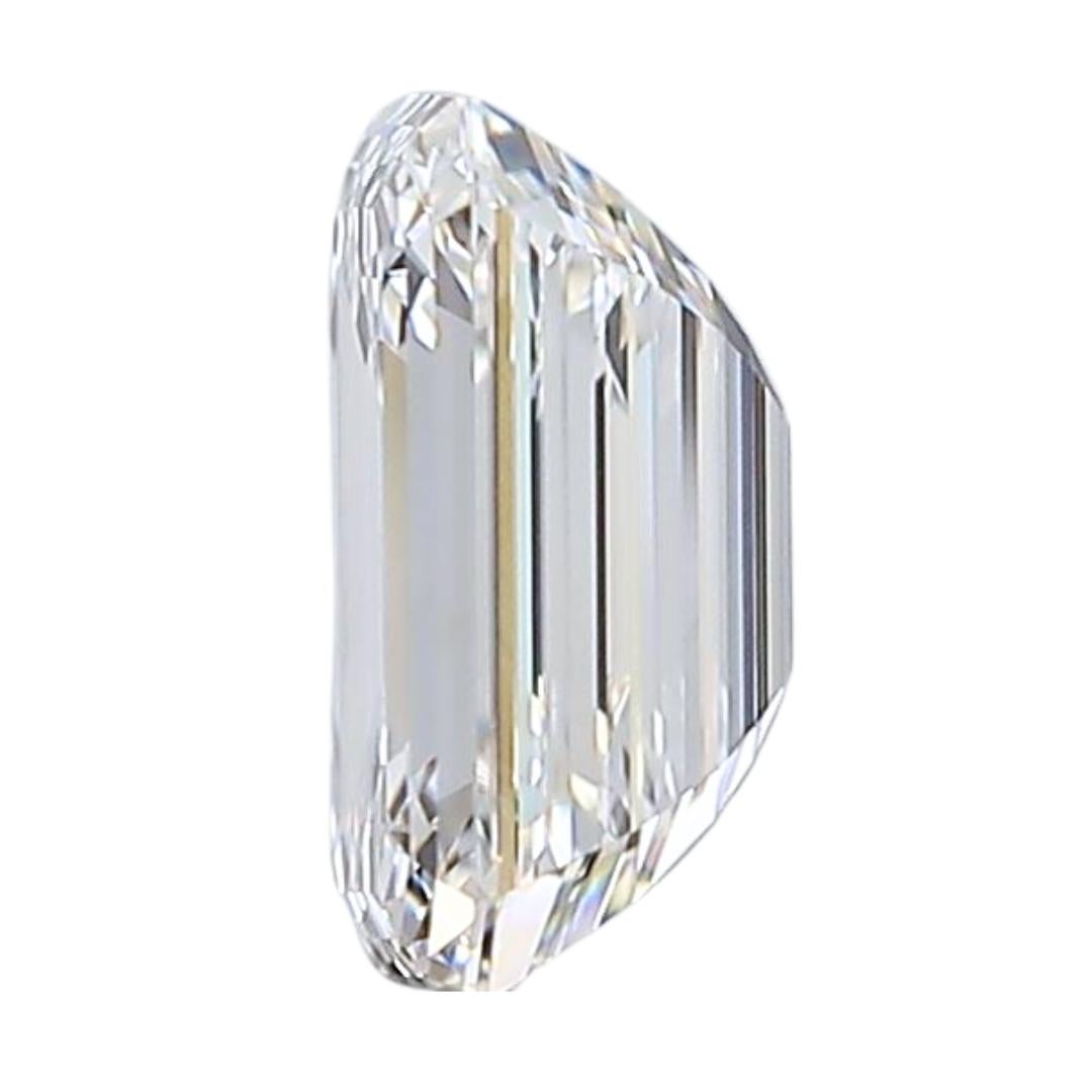 Emerald Cut Majestic 0.76ct Ideal Cut Natural Diamond - GIA Certified For Sale