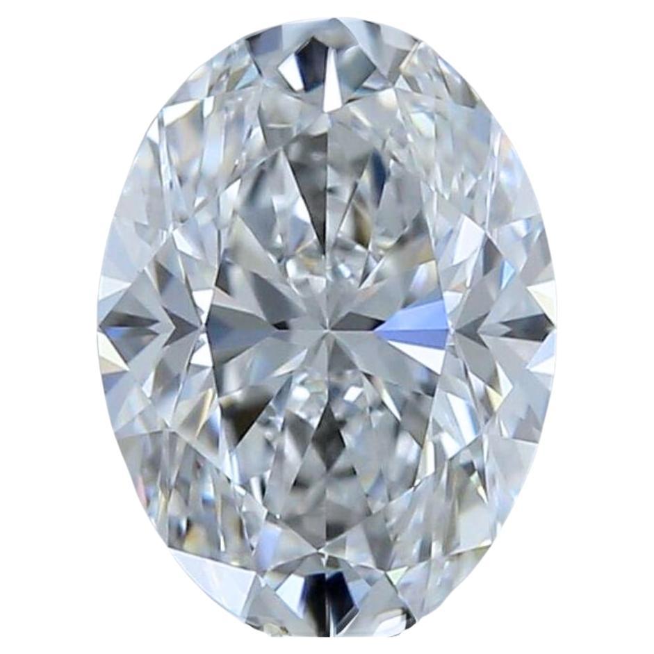 Majestic 0.90ct Ideal Cut Oval-Shaped Diamond - GIA Certified For Sale