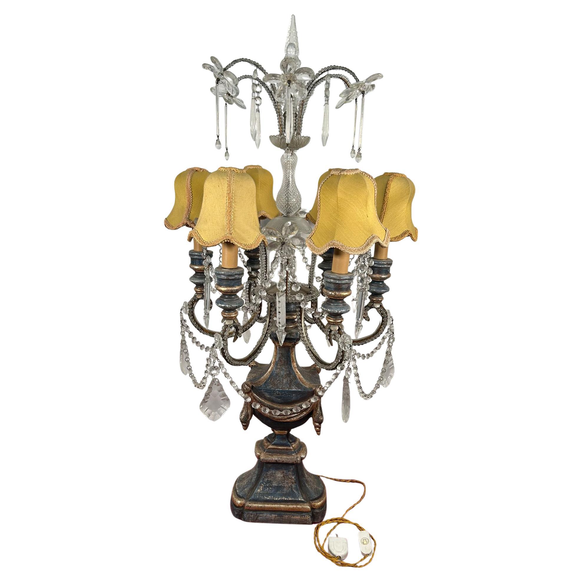 Majestuosa araña francesa de 8 luces y cristal de Bohemia de 100 cm, años 40 en venta