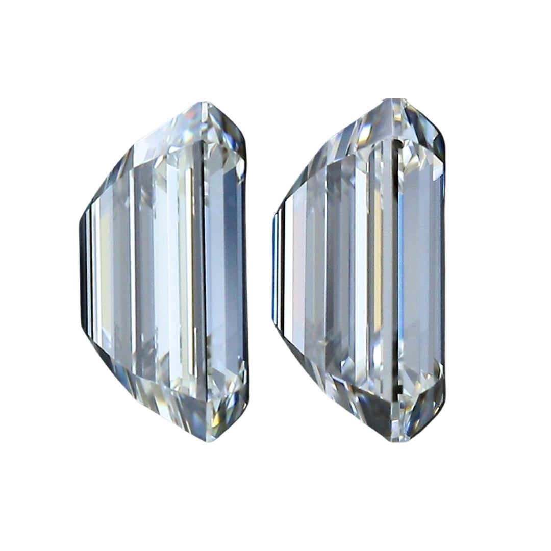 Majestic 1.82ct Ideal Cut Pair of Diamonds - GIA Certified In New Condition For Sale In רמת גן, IL