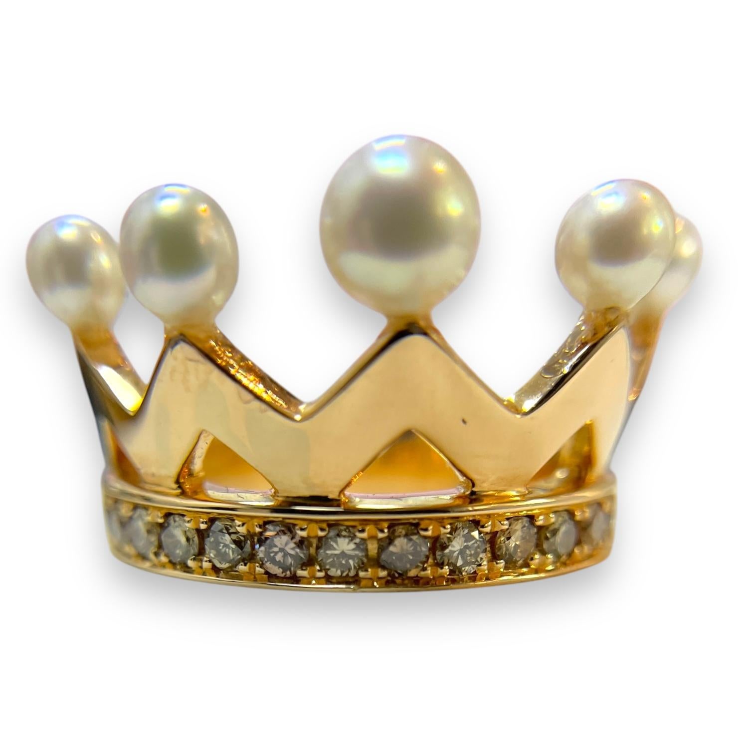 Majestic 18K Rose Gold Faraone Crown Ring